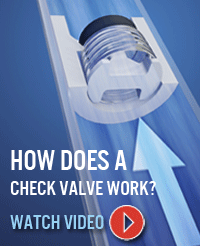 How does a check valve work?